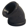 B & K ELBOW 45DEG 1-1/4"" BLACK 520-206HN